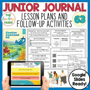 Junior Journal 63 Follow-Up Activities and Lesson Plans