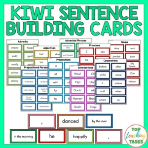 Sentence-Building Cards - New Zealand themed