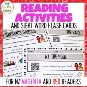 Magenta and Red Ready to Read Activities