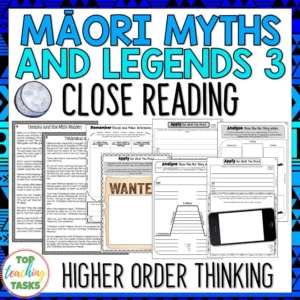 Maori Myths and Legends Reading Passages and Activities Volume 3
