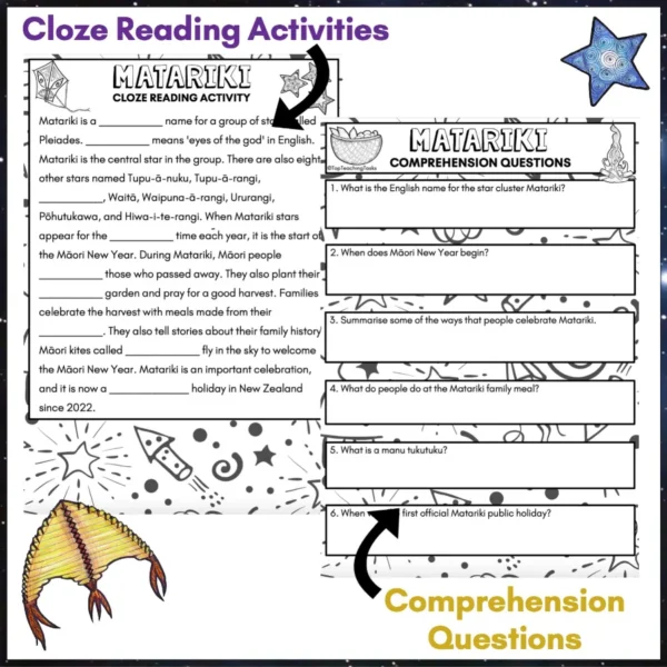 Matariki-Reading-Comprehension-and-Literacy-Activities-Year-3-b Matariki-Reading-Comprehension-and-Literacy-Activities-Year-3-b
