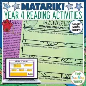 Matariki Reading Comprehension and Literacy Activities Year 4