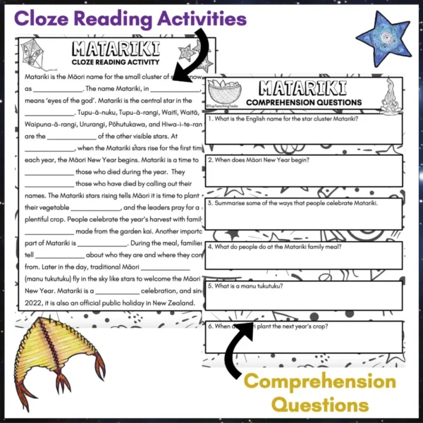 Matariki-Reading-Comprehension-and-Literacy-Activities-Year-4-b Matariki-Reading-Comprehension-and-Literacy-Activities-Year-4-b