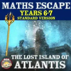 Maths Escape Room Years 6-7: The Lost Island of Atlantis - A Maths Mystery Adventure