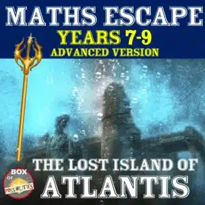 Maths Escape Room Years 7-9: The Lost Island of Atlantis - A Maths Mystery Adventure