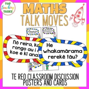 Maths Talk Moves Te Reo Posters and Discussion Cards Set