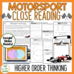 Motorsport-Reading-Activities