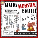 Multiplication-monster-board-game