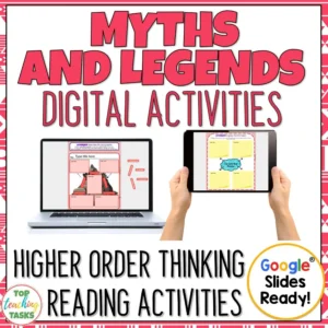 Myths and Legends Digital Reading Comprehension Activities