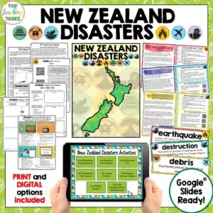 New Zealand Disasters Reading and NZ History Unit | Print and Digital Options
