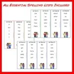 New-Zealand-Essential-Spelling-List-Revision-Cards-PLUS-Five-Activities-1