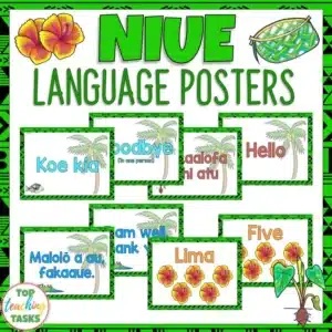 Niue Greetings Introductions Farewells Display Posters