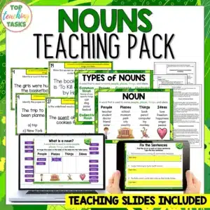 Nouns and Proper Nouns Teaching Pack - Grammar Print and Digital Activities