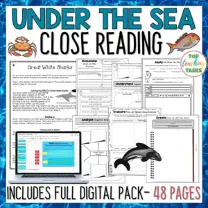 Under The Sea Reading Comprehension Passages and Questions