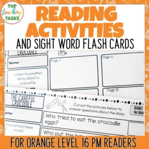 Orange Level 16 PM Readers Follow Up Activities