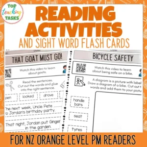 Orange PM Reader Follow Up Activities Level 15 and 16