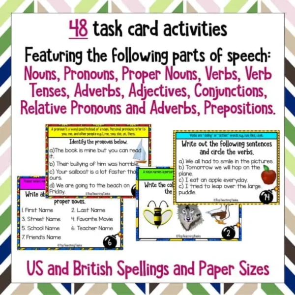 Parts-of-Speech-Grammar-Challenge-Task-Cards Parts-of-Speech-Grammar-Challenge-Task-Cards