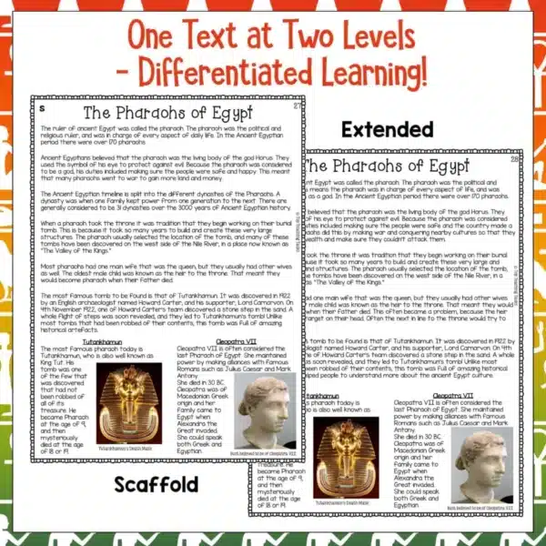 Pharaohs-Reading-Comprehension-1 Pharaohs-Reading-Comprehension-1