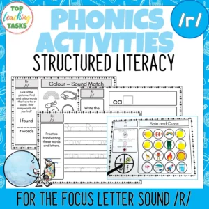 Phonics and Structured Literacy Activities: Focus Sound R