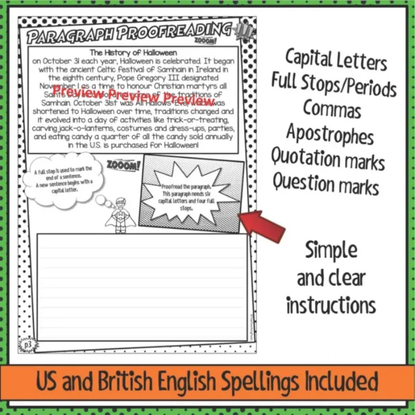 Punctuation-Proofreading-Practice-Activity-Worksheets-one Punctuation-Proofreading-Practice-Activity-Worksheets-one