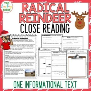 Christmas Reindeer Reading Comprehension Passage with Questions