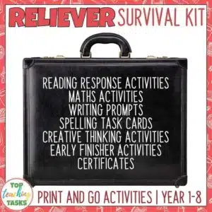 Relief Teacher Activities | Relief Teacher Survival Kit