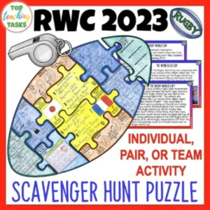 Rugby World Cup Scavenger Hunt Puzzle Poster