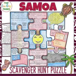 Samoa Scavenger Hunt Puzzle Activity