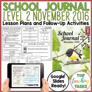 School Journal Level 2 November 2016 Follow Up Activities