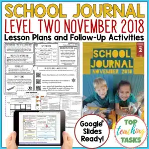 School Journal Level 2 November 2018 Follow Up Activities