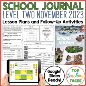 School Journal Level 2 November 2023 Follow Up Activities