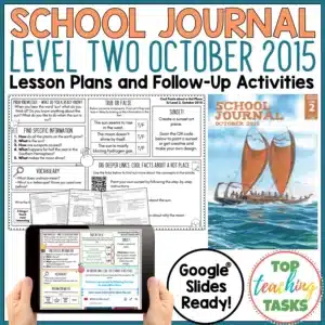 School Journal Level 2 October 2015 Follow Up Activities