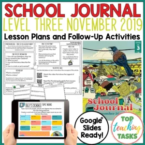 School Journal Level 3 November 2019 Follow Up Activities