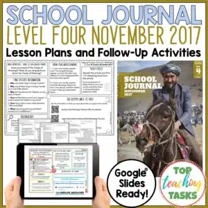 School Journal Level 4 November 2017 Follow Up Activities