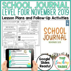 School Journal Level 4 November 2019 Follow Up Activities