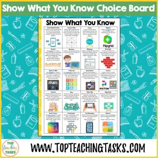 Show-What-You-Know-Choice-Board