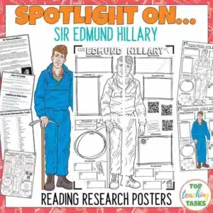 Sir Edmund Hillary Reading Research Poster