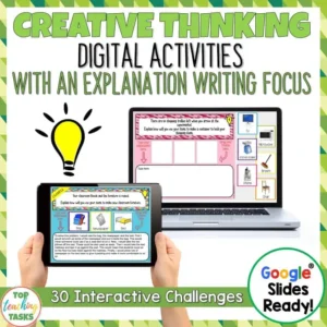 Creative Thinking Digital Writing Activities for Google Drive