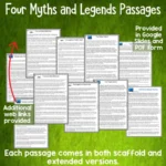 Myths and Legends Digital Activities