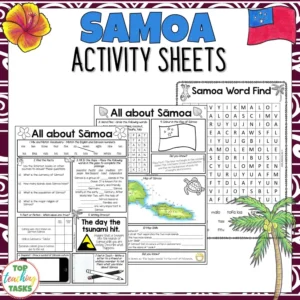 Samoa Reading and Writing Activities