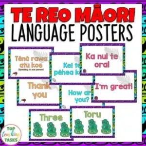 Te Reo Māori Greetings, Introductions, and Farewells Posters