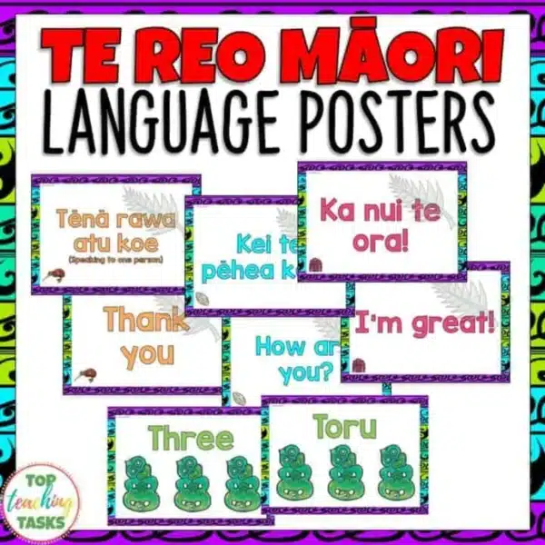 Te Reo Māori Greetings, Introductions, and Farewells Posters