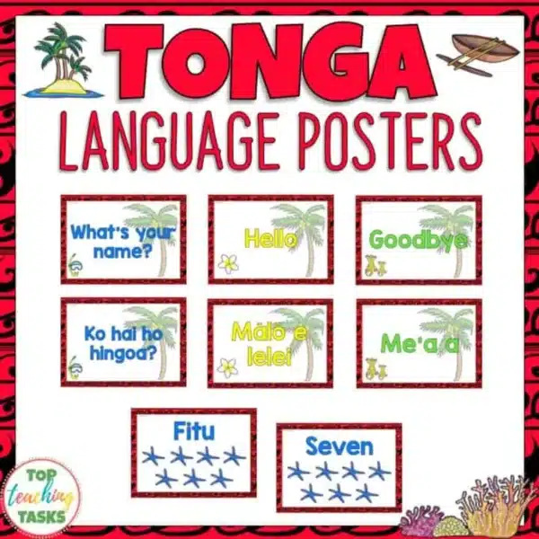 Tongan Language Posters Tongan Language Posters