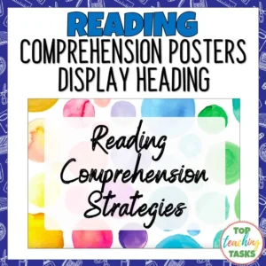 Reading Comprehension Posters Display Heading