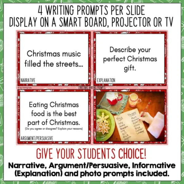 Christmas Writing Prompts Christmas Writing Prompts