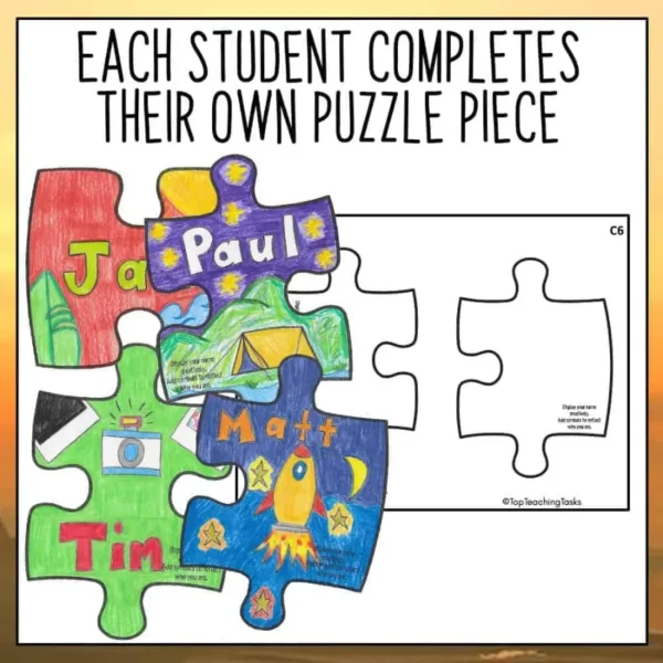 Getting to know you collaborative puzzle balloon Getting to know you collaborative puzzle balloon