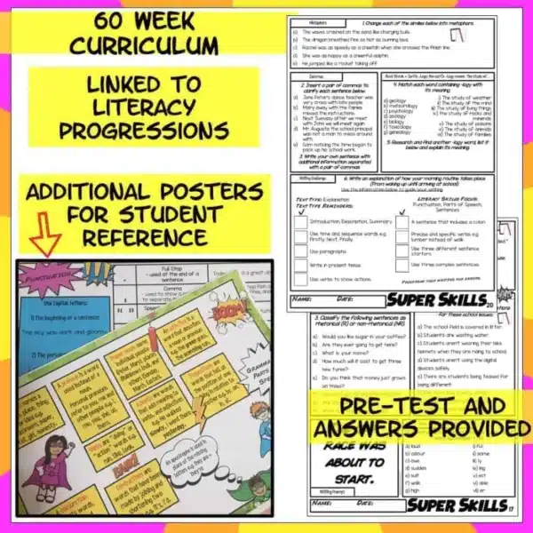 Literacy skills year 7-8 Literacy skills year 7-8