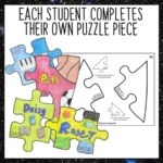 Back to School Collaborative puzzle rocket