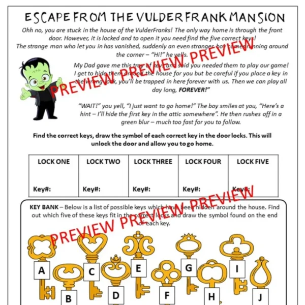 Halloween Maths Escape Room Halloween Maths Escape Room