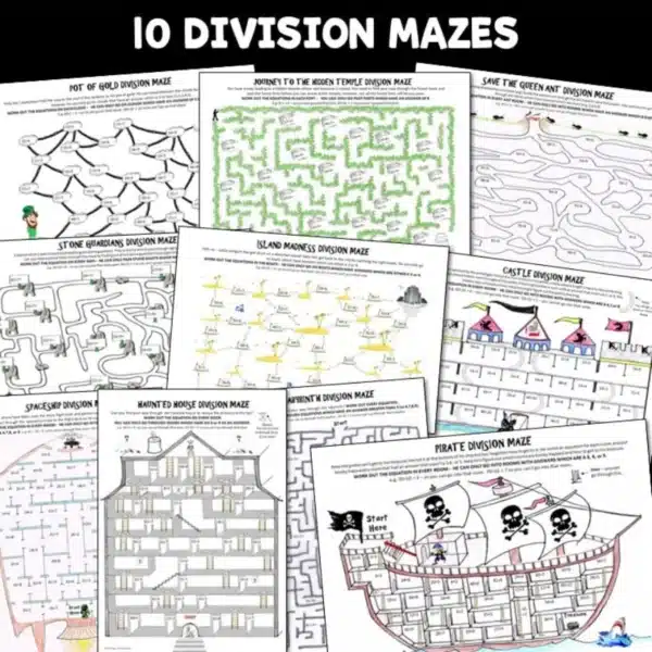 Division mazes Division mazes
